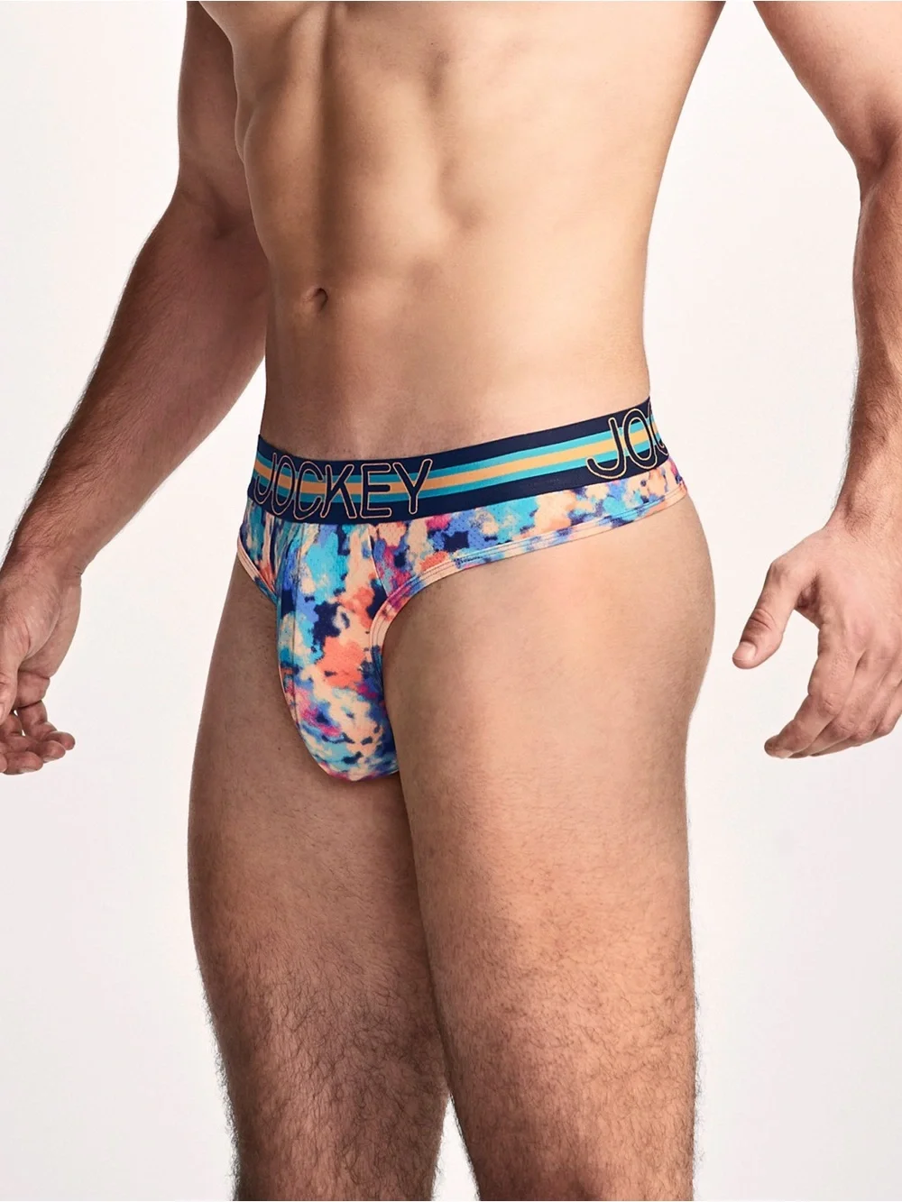 Jockey Men’s Multicolor Printed Thong